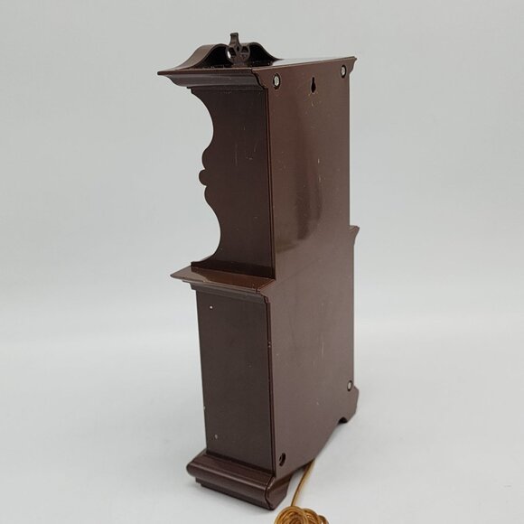 Vintage Cabinet Hutch Wall Kitchen Clock Brown Electric by Spartus 11" - Picture 7 of 11